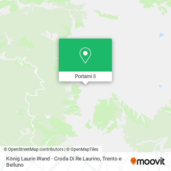 Mappa König Laurin Wand - Croda Di Re Laurino
