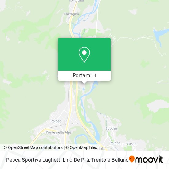 Mappa Pesca Sportiva Laghetti Lino De Prà
