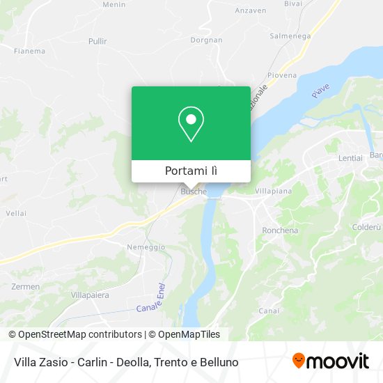 Mappa Villa Zasio - Carlin - Deolla