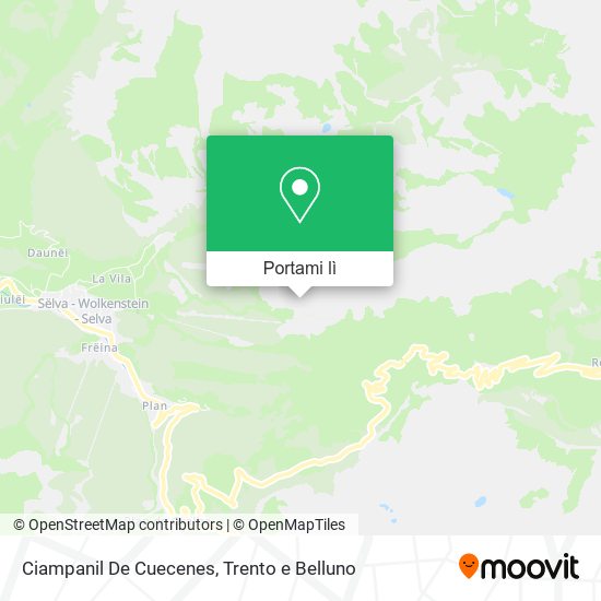 Mappa Ciampanil De Cuecenes