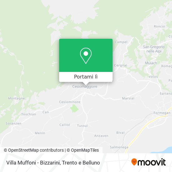Mappa Villa Muffoni - Bizzarini