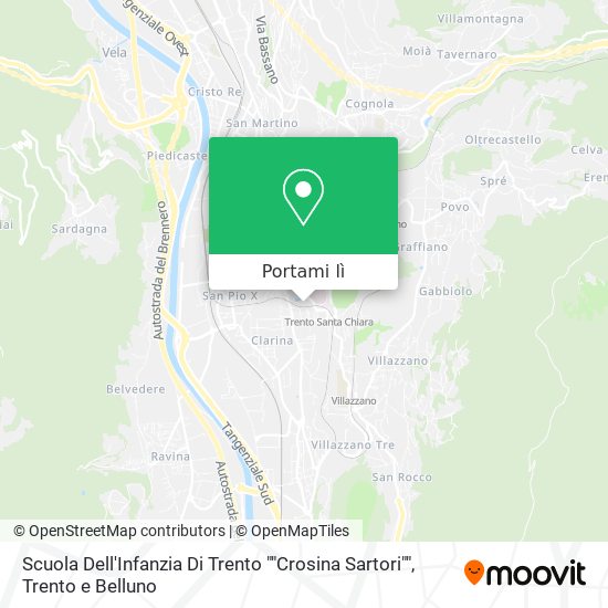 Mappa Scuola Dell'Infanzia Di Trento ""Crosina Sartori""