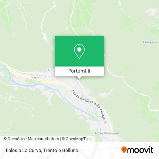 Mappa Falesia La Curva