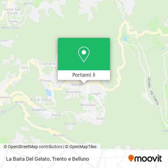 Mappa La Baita Del Gelato