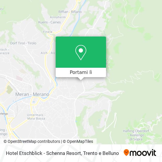 Mappa Hotel Etschblick - Schenna Resort