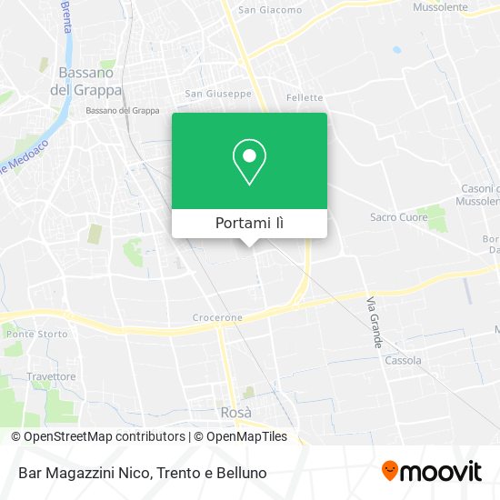 Mappa Bar Magazzini Nico