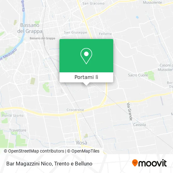 Mappa Bar Magazzini Nico