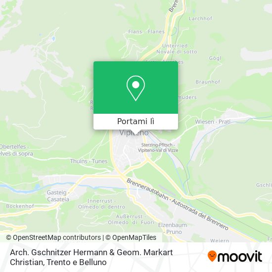 Mappa Arch. Gschnitzer Hermann & Geom. Markart Christian