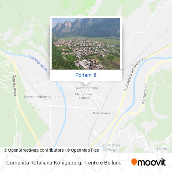 Mappa Comunità Rotaliana-Königsberg