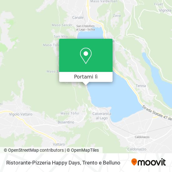 Mappa Ristorante-Pizzeria Happy Days