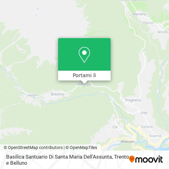 Mappa Basilica Santuario Di Santa Maria Dell'Assunta