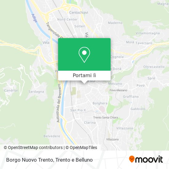 Mappa Borgo Nuovo Trento