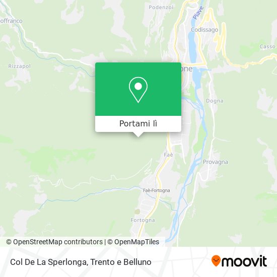 Mappa Col De La Sperlonga