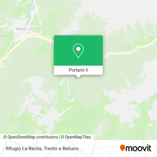 Mappa Rifugio La Rezila
