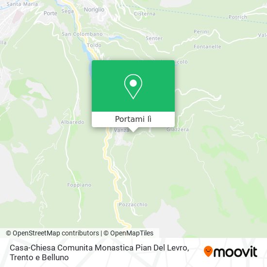 Mappa Casa-Chiesa Comunita Monastica Pian Del Levro