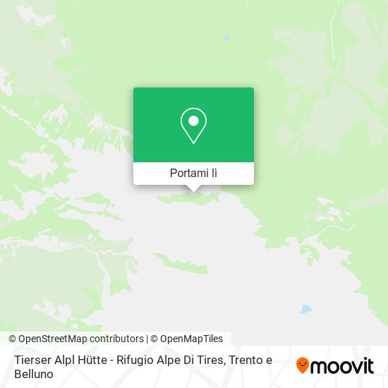 Mappa Tierser Alpl Hütte - Rifugio Alpe Di Tires