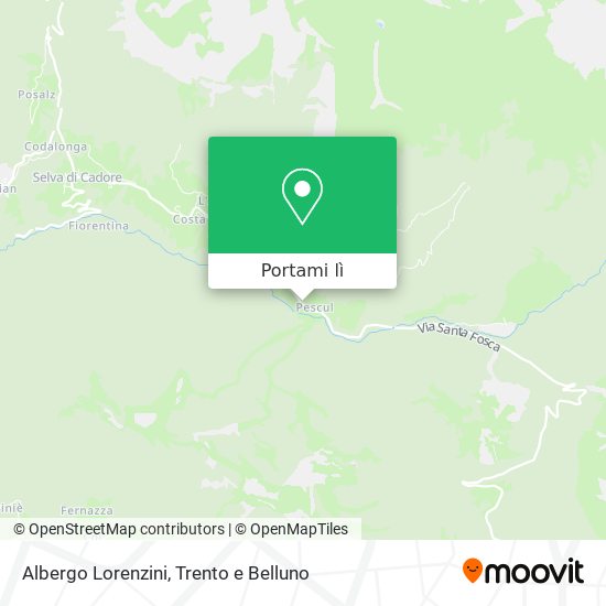 Mappa Albergo Lorenzini