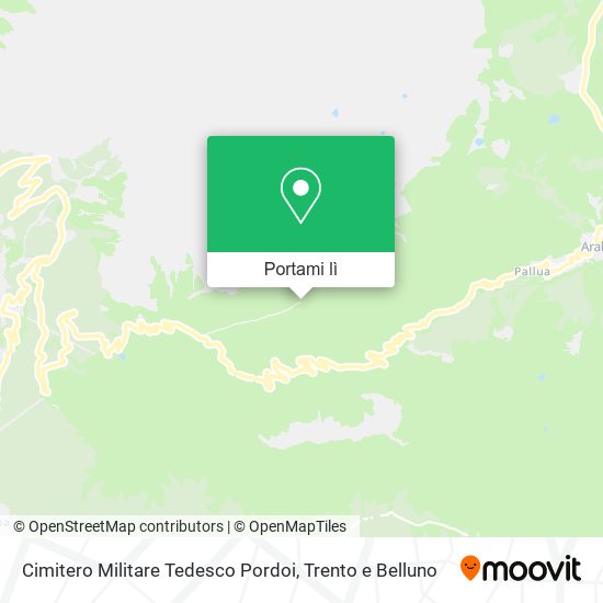 Mappa Cimitero Militare Tedesco Pordoi