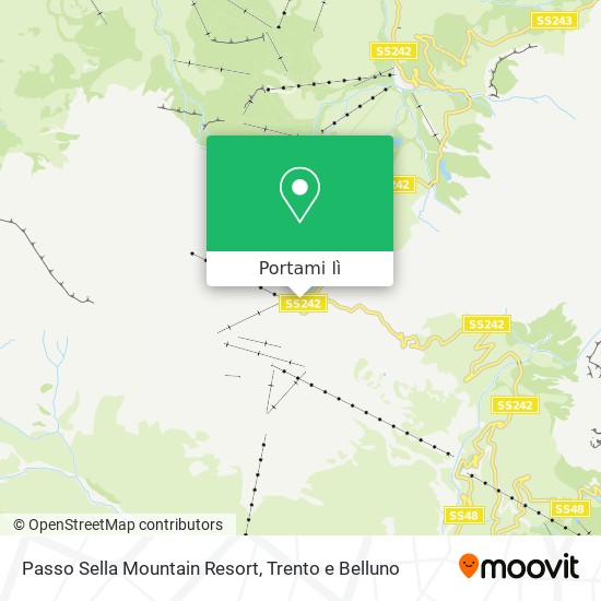 Mappa Passo Sella Mountain Resort