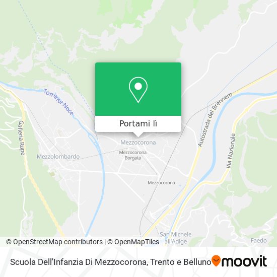Mappa Scuola Dell'Infanzia Di Mezzocorona