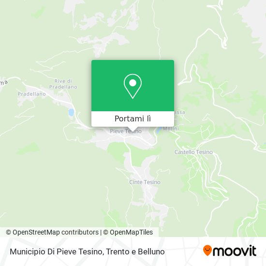 Mappa Municipio Di Pieve Tesino