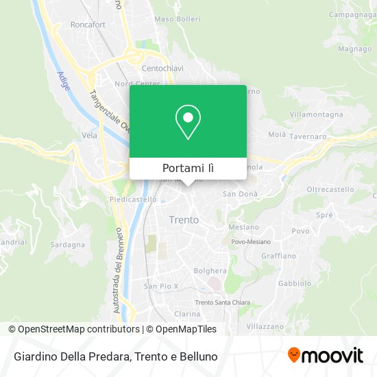 Mappa Giardino Della Predara
