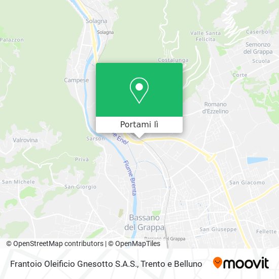 Mappa Frantoio Oleificio Gnesotto S.A.S.