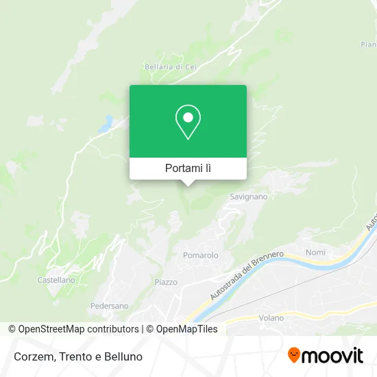 Mappa Corzem