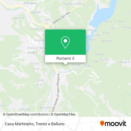 Mappa Casa Martinatto