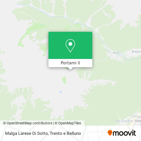 Mappa Malga Larese Di Sotto