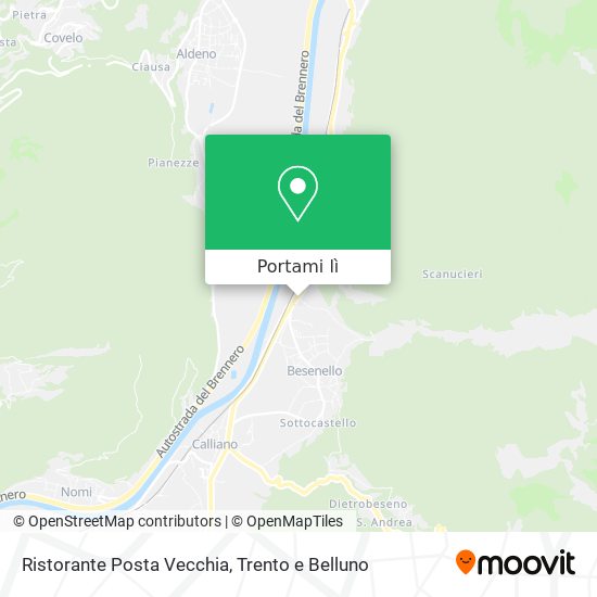 Mappa Ristorante Posta Vecchia