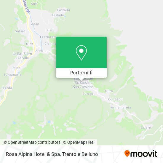 Mappa Rosa Alpina Hotel & Spa