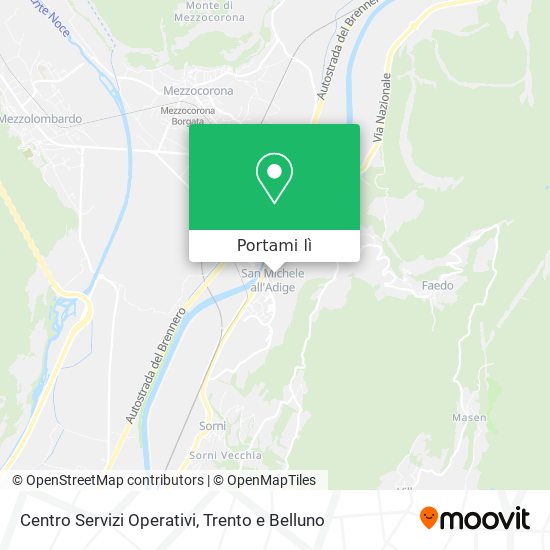Mappa Centro Servizi Operativi