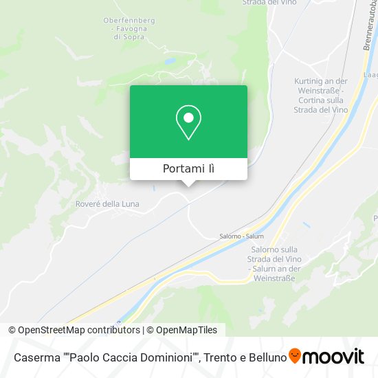 Mappa Caserma ""Paolo Caccia Dominioni""