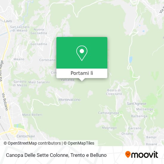 Mappa Canopa Delle Sette Colonne