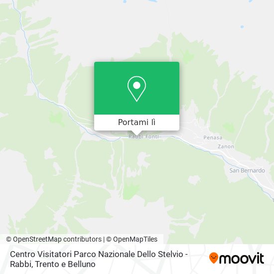 Mappa Centro Visitatori Parco Nazionale Dello Stelvio - Rabbi