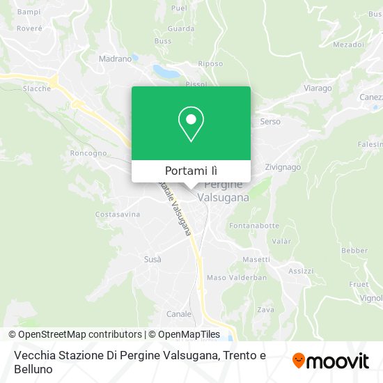 Mappa Vecchia Stazione Di Pergine Valsugana