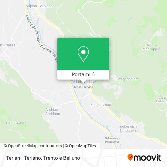 Mappa Terlan - Terlano