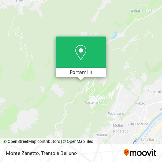 Mappa Monte Zanetto