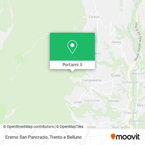 Mappa Eremo San Pancrazio