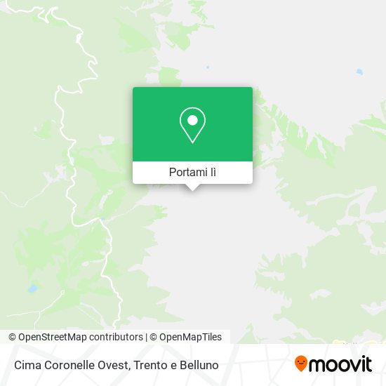 Mappa Cima Coronelle Ovest