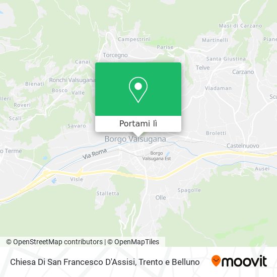 Mappa Chiesa Di San Francesco D'Assisi