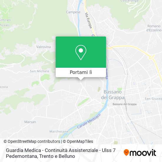 Mappa Guardia Medica - Continuità Assistenziale - Ulss 7 Pedemontana
