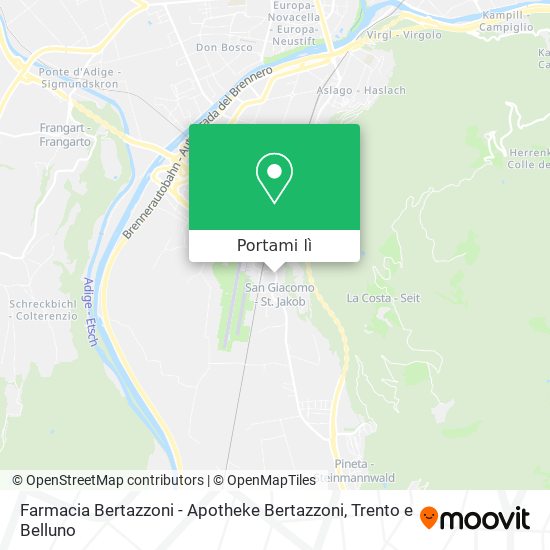 Mappa Farmacia Bertazzoni - Apotheke Bertazzoni