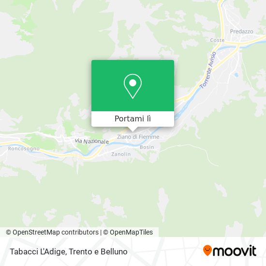 Mappa Tabacci L'Adige