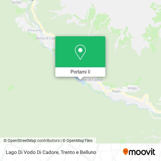 Mappa Lago Di Vodo Di Cadore