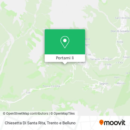 Mappa Chiesetta Di Santa Rita