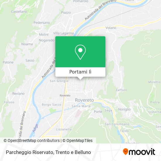 Mappa Parcheggio Riservato