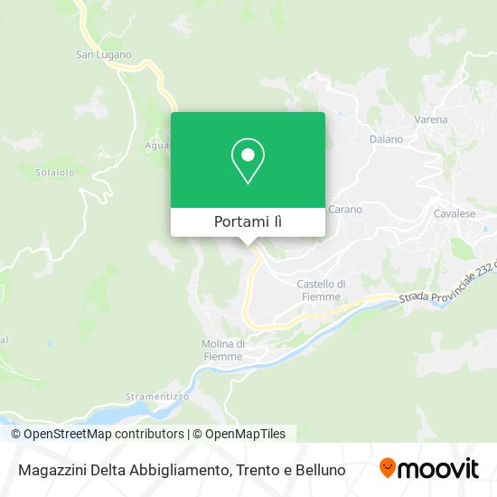 Mappa Magazzini Delta Abbigliamento