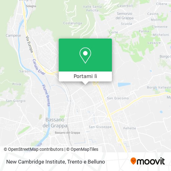 Mappa New Cambridge Institute